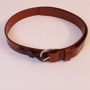 NEW GENUINE LEATHER Size 44 Brown Color